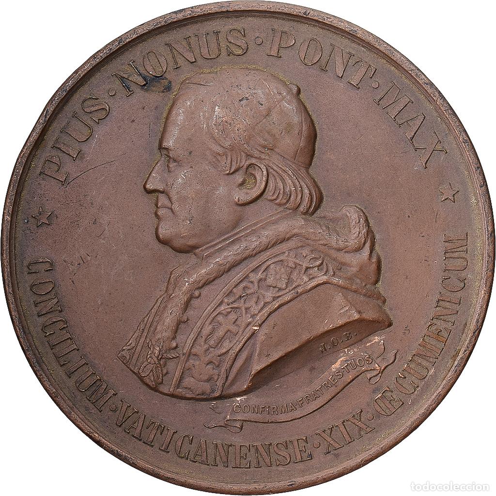 Medallas tem&aacute;ticas: [#1214930] CIUDAD DEL VATICANO, medalla, Pie IX, Concile Oecum&eacute;nique, 1869, Bronce, MBC
