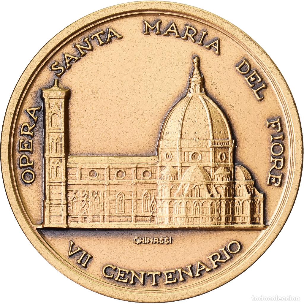Medallas tem&aacute;ticas: [#1214938] Italia, medalla, Opera Santa Maria del Fiore, VII Centenario, 1996, Bronce