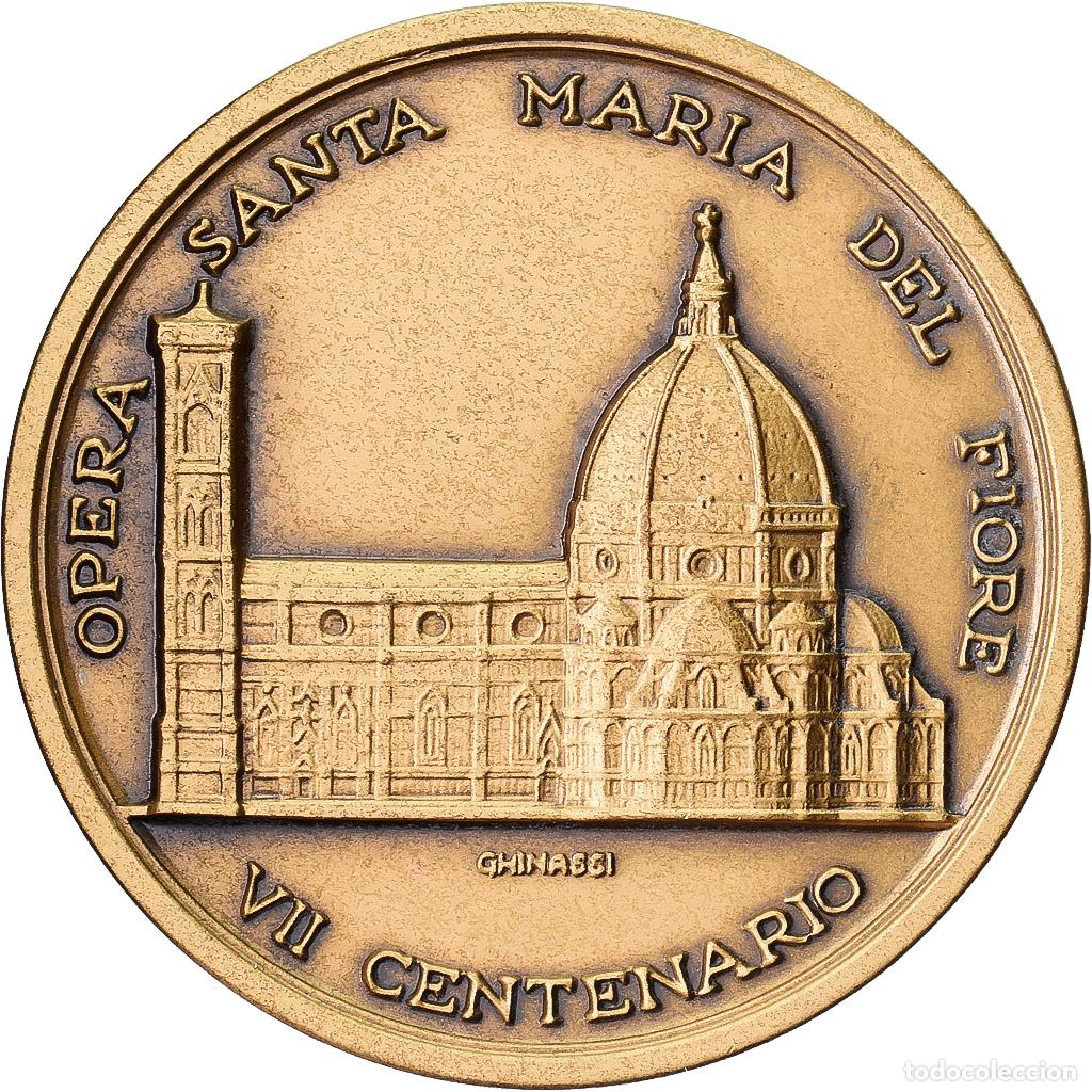 Medallas tem&aacute;ticas: [#1214939] Italia, medalla, Opera Santa Maria del Fiore, VII Centenario, 1996, Bronce