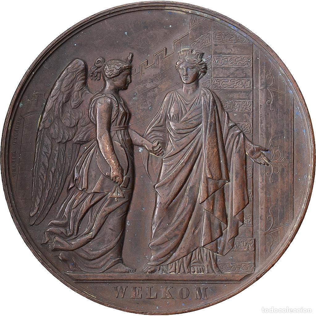 Medallas tem&aacute;ticas: [#1214979] B&eacute;lgica, medalla, Antwerpens Kunstfeest, 1861, Bronce, MBC