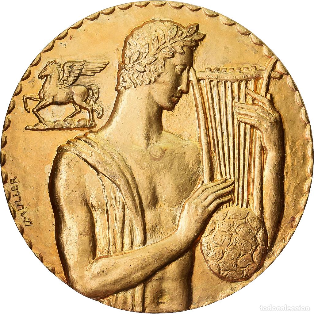 Medallas tem&aacute;ticas: [#1215017] B&eacute;lgica, medalla, Orph&eacute;e, Belgische Artistieke Promotie van SABAM, Bronce