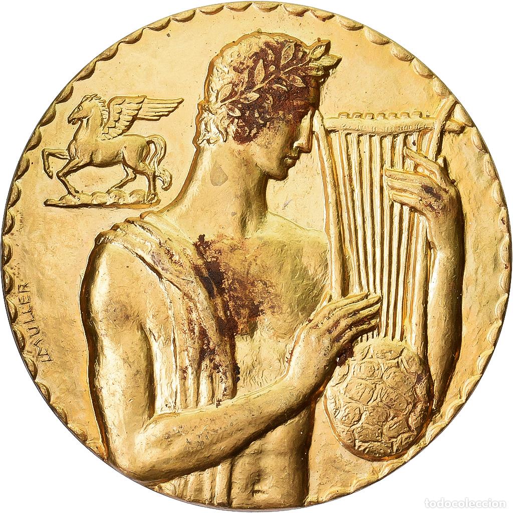 Medallas tem&aacute;ticas: [#1215034] B&eacute;lgica, medalla, Orph&eacute;e, Belgische Artistieke Promotie van SABAM, Bronce
