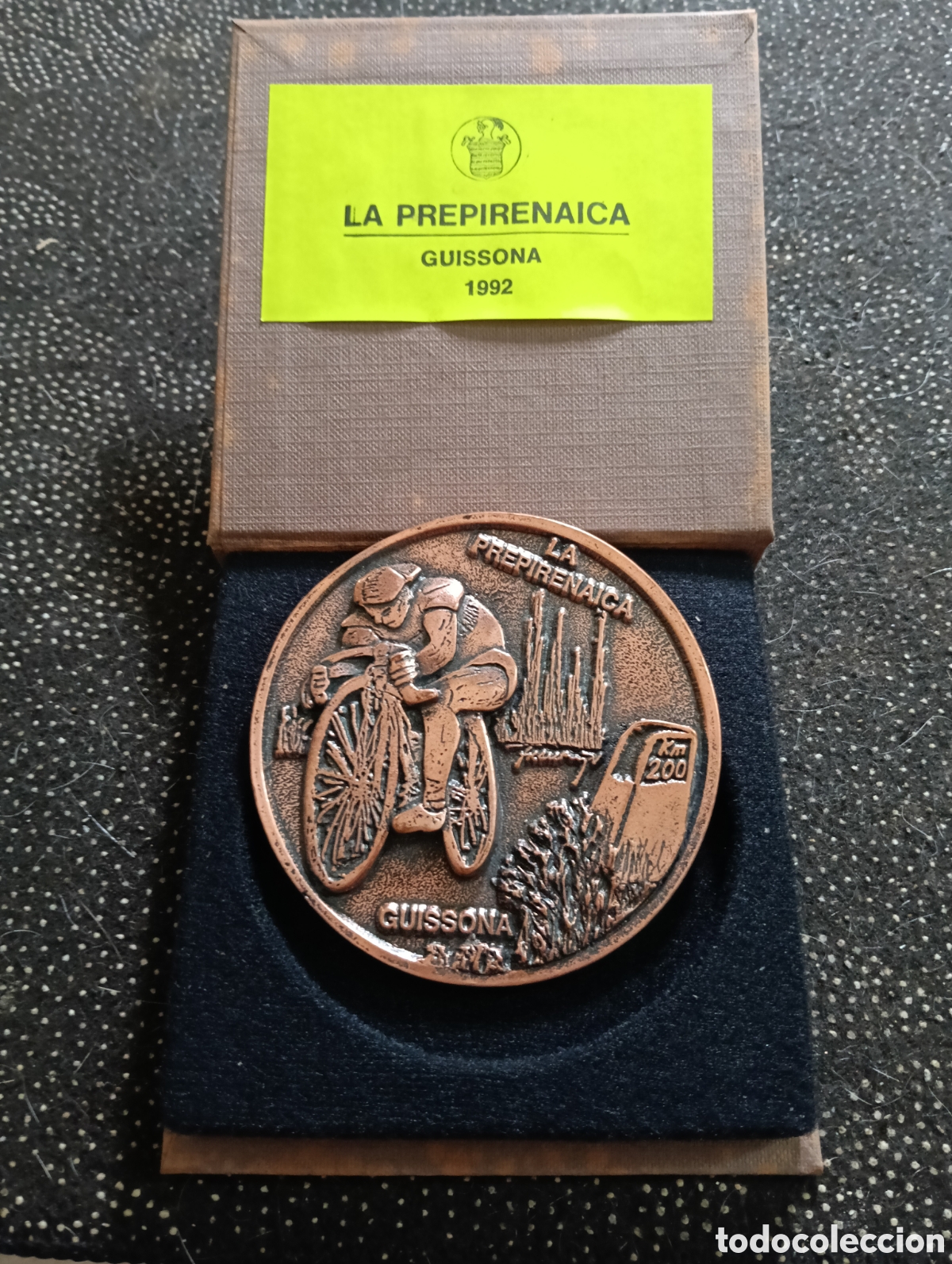 Medallas tem&aacute;ticas: Medalla LA PREPIRENAICA DE GUISSONA 1992 mide 8 cm de di&aacute;metro en su caja original