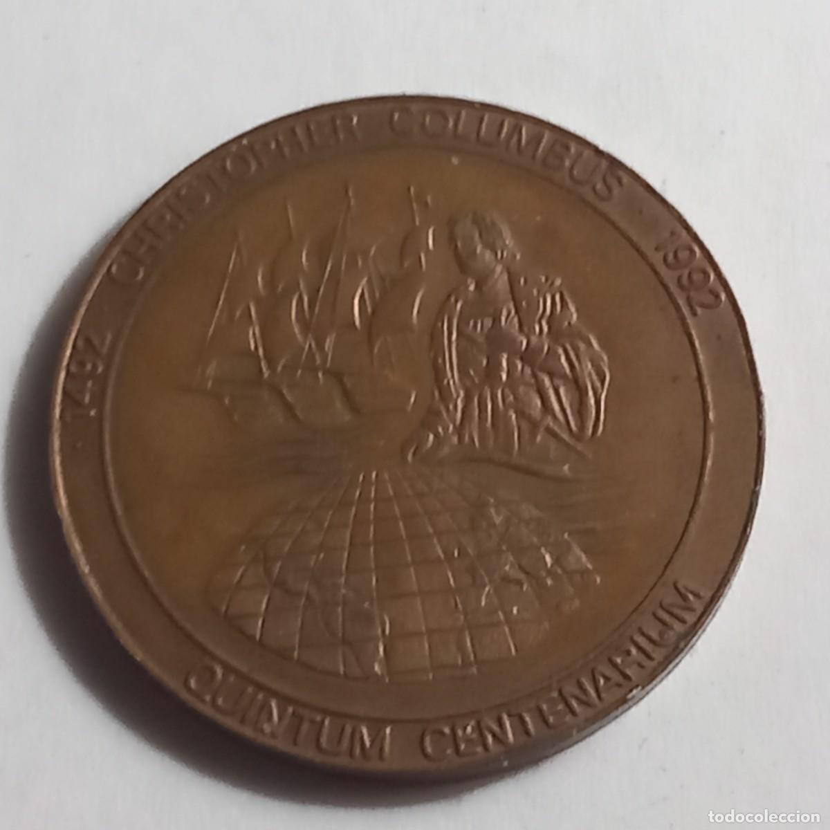 Medallas tem&aacute;ticas: Medalla regata Cristobal Colon 1992.
