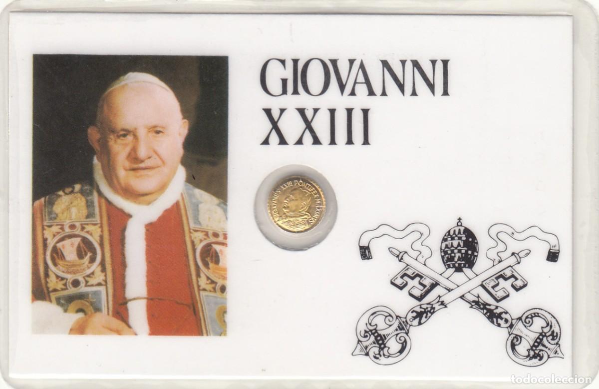Medallas tem&aacute;ticas: TARJETA PLASTIFICADA: PAPA GIOVANNI XXIII