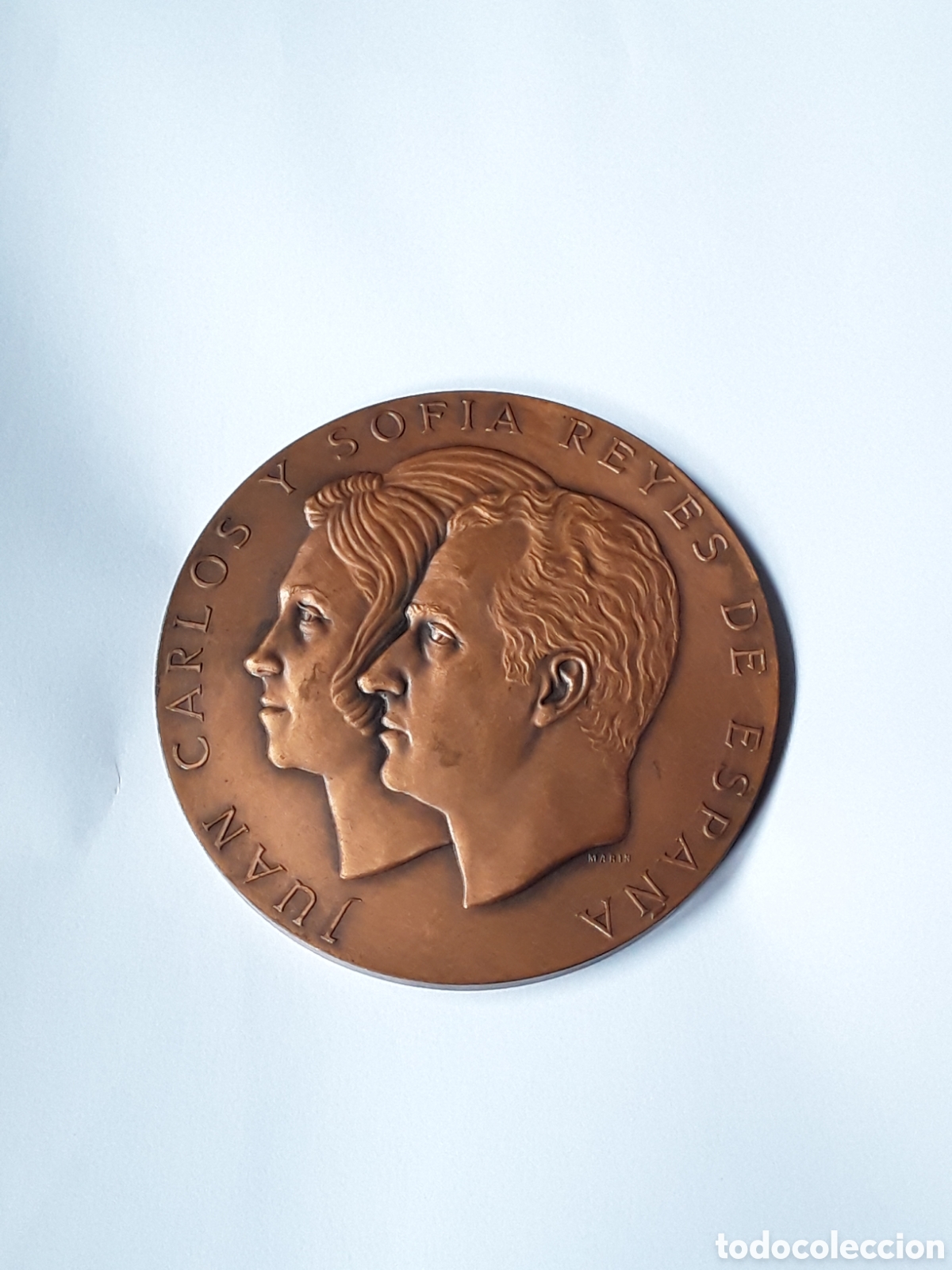 Medallas tem&aacute;ticas: MEDALLA BRONCE PROCLAMACI&Oacute;N DE LOS REYES JUAN CARLOS I Y SOF&Iacute;A. 22 NOVIEMBRE DE 1975