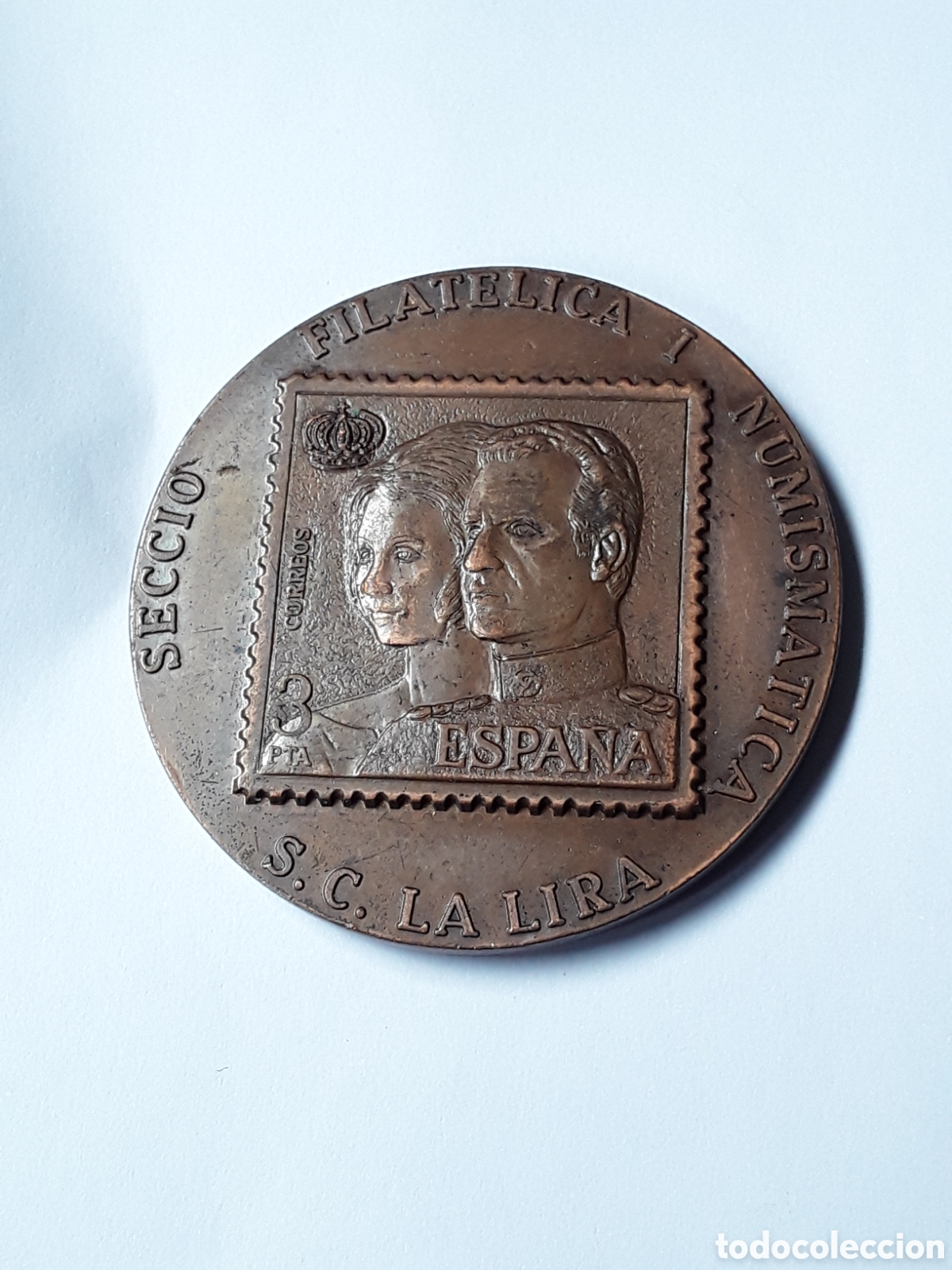 Medallas tem&aacute;ticas: MEDALLA SANT ANDREU DE PALOMAR 1979 MERCADO FILATELICO Y NUMISMATICO. SOCIEDAD CORAL LA LIRA