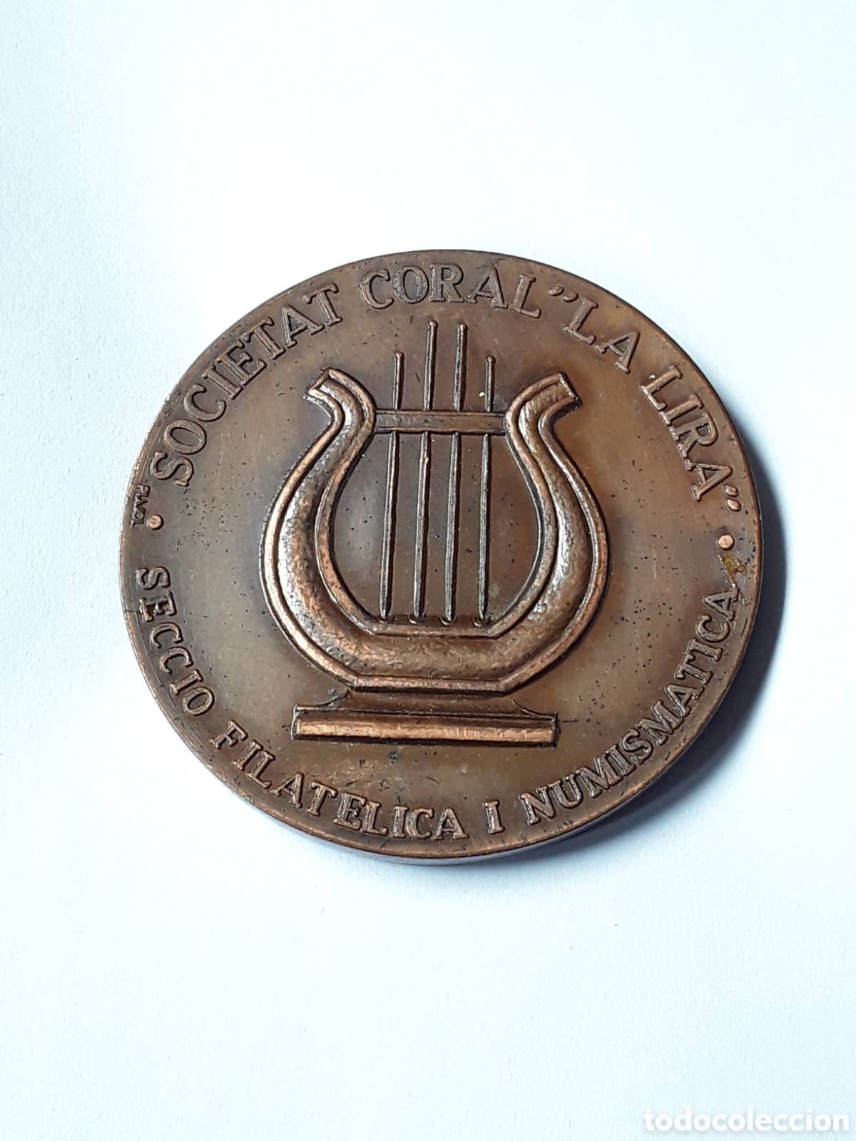 Medallas tem&aacute;ticas: MEDALLA SANT ANDREU DE PALOMAR 1978 MERCADO FILATELICO Y NUMISMATICO. SOCIEDAD CORAL LA LIRA