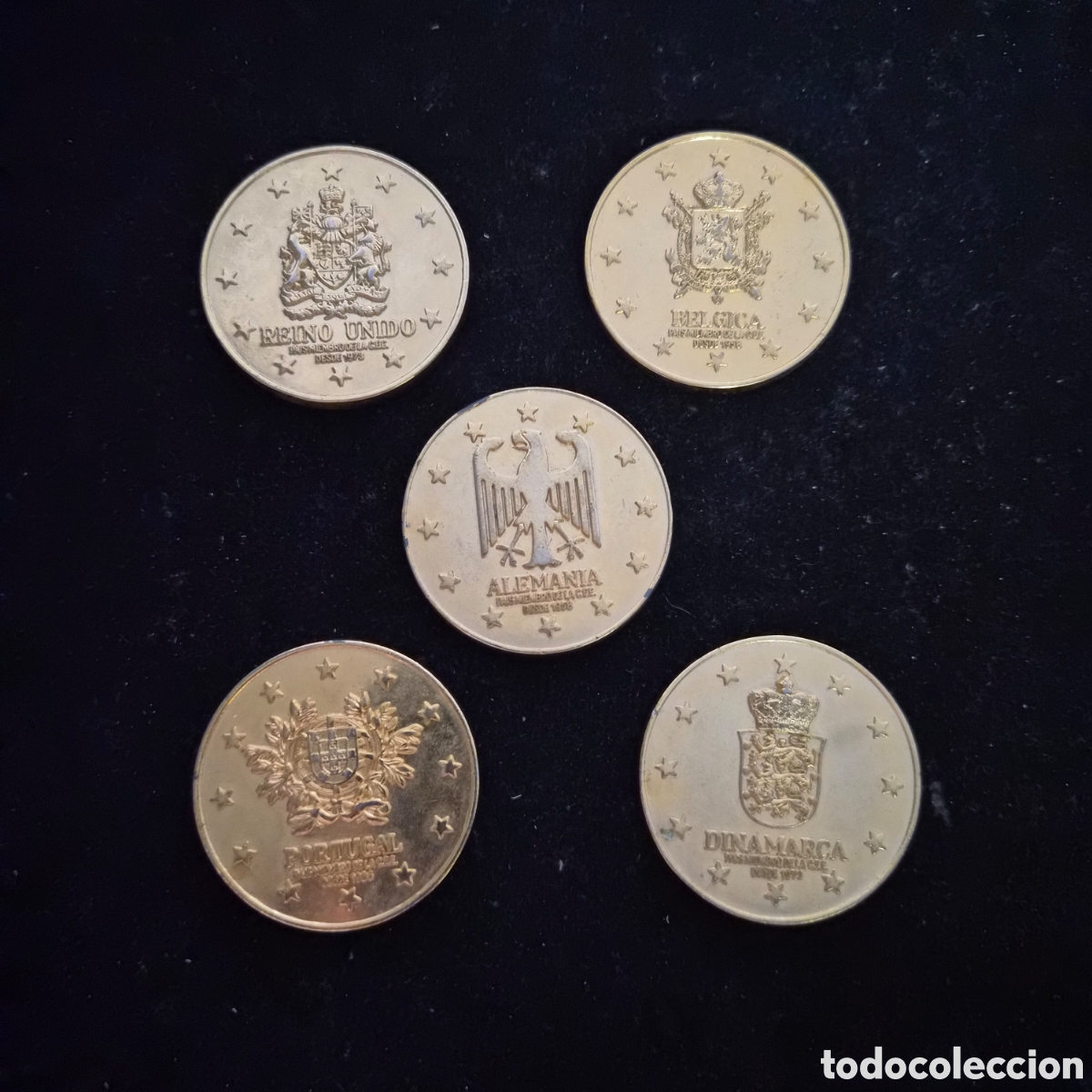 Medallas tem&aacute;ticas: Colecci&oacute;n de 5 Medallas de la Uni&oacute;n Europea &ndash; Monumentos Hist&oacute;ricos