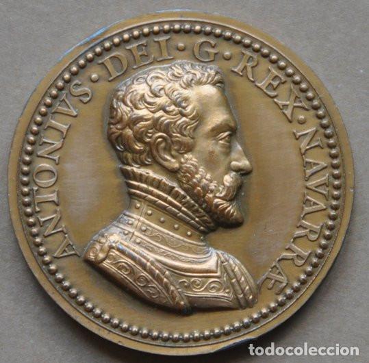 Medallas tem&aacute;ticas: MEDALLA DE BRONCE DEL SIGLO XIX - ANTOINE ROI DE NAVARRE
