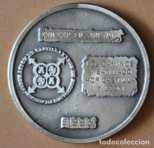 Medallas tem&aacute;ticas: MEDALLA PLATEADA Y NUMERADA - XVII EXPOSICI&Oacute;N FIL&Aacute;TELICA 1993 - ARANDA DE DUERO (BURGOS)