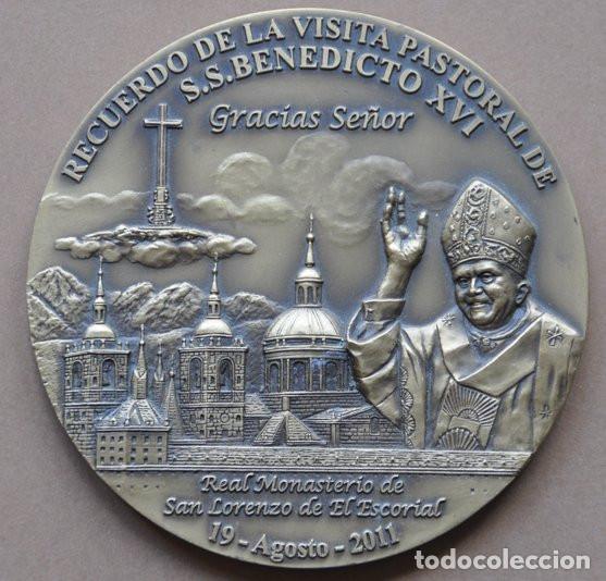 Medallas tem&aacute;ticas: MEDALLA CONMEMORATIVA DE LA VISITA A ESPA&Ntilde;A DE SU S.S. BENEDICTO XVI - 16-21 AGOSTO 2011