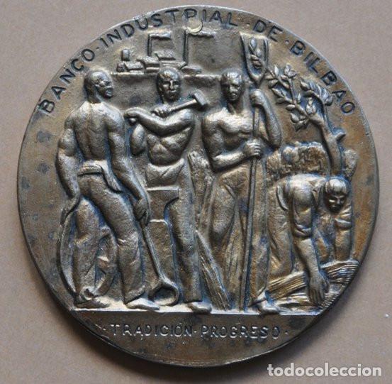 Medallas tem&aacute;ticas: MEDALLA CONMEMORATIVA DEL 107 ANIVERSARIO DEL BANCO DE BILBAO (1857-1964)