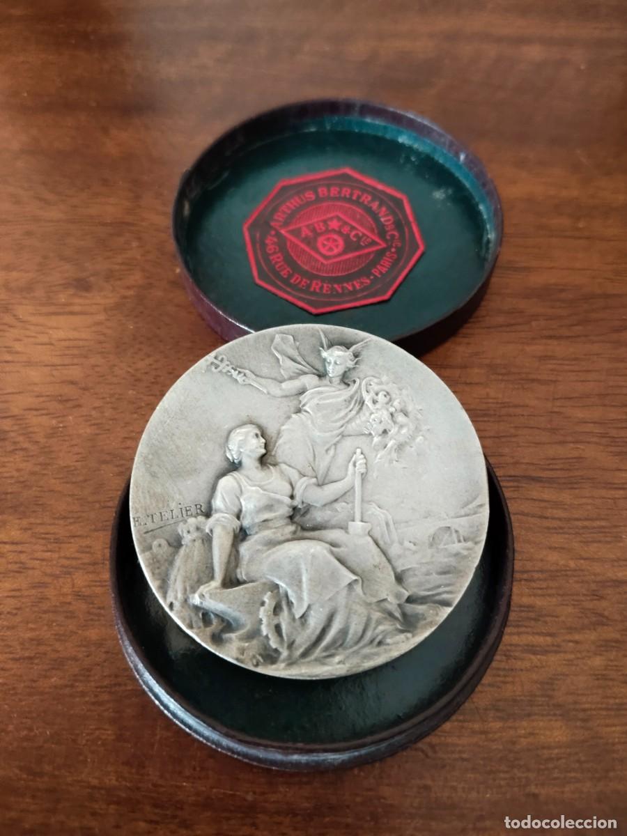 Medallas tem&aacute;ticas: Medalla en bronce plateado Mont de Marsan, exposition du Travail 1930.