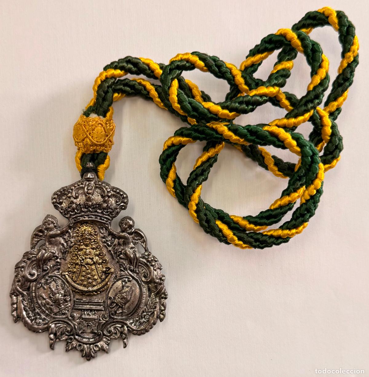 Medallas tem&aacute;ticas: MEDALLA VIRGEN DEL ROCIO CON CORD&Oacute;N MEDALLA-1973