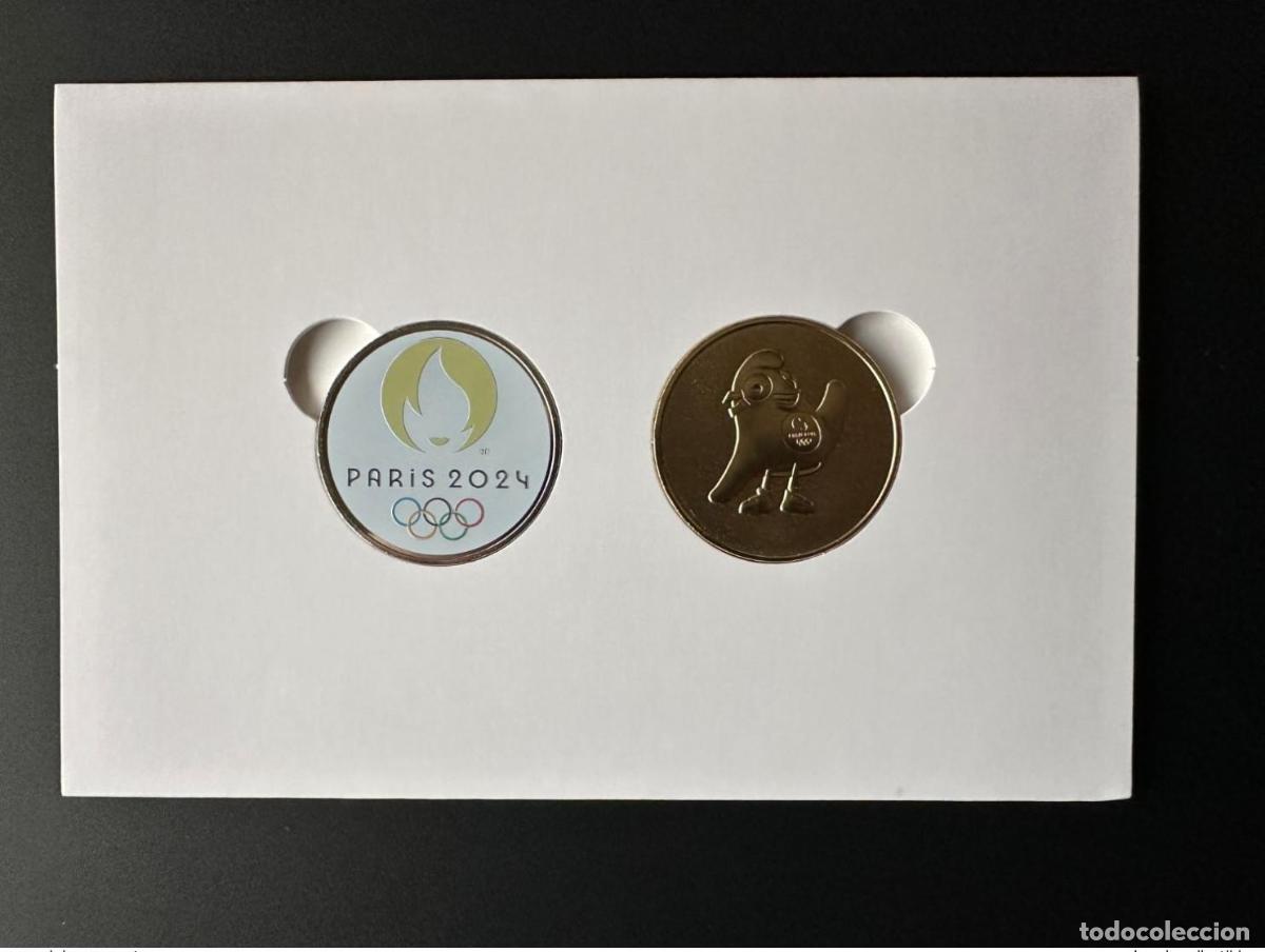 Medallas tem&aacute;ticas: Monnaie de Paris 2021 2024 Juegos Ol&iacute;mpicos Francia jeton souvenir estuche