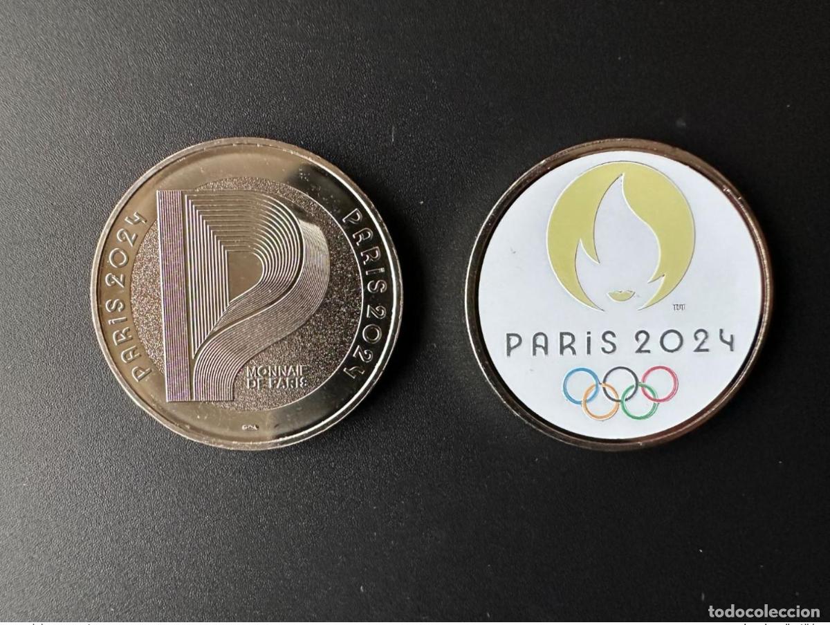 Medallas tem&aacute;ticas: Monnaie de Paris 2021 2024 Juegos Ol&iacute;mpicos Francia Suvenir Token logo