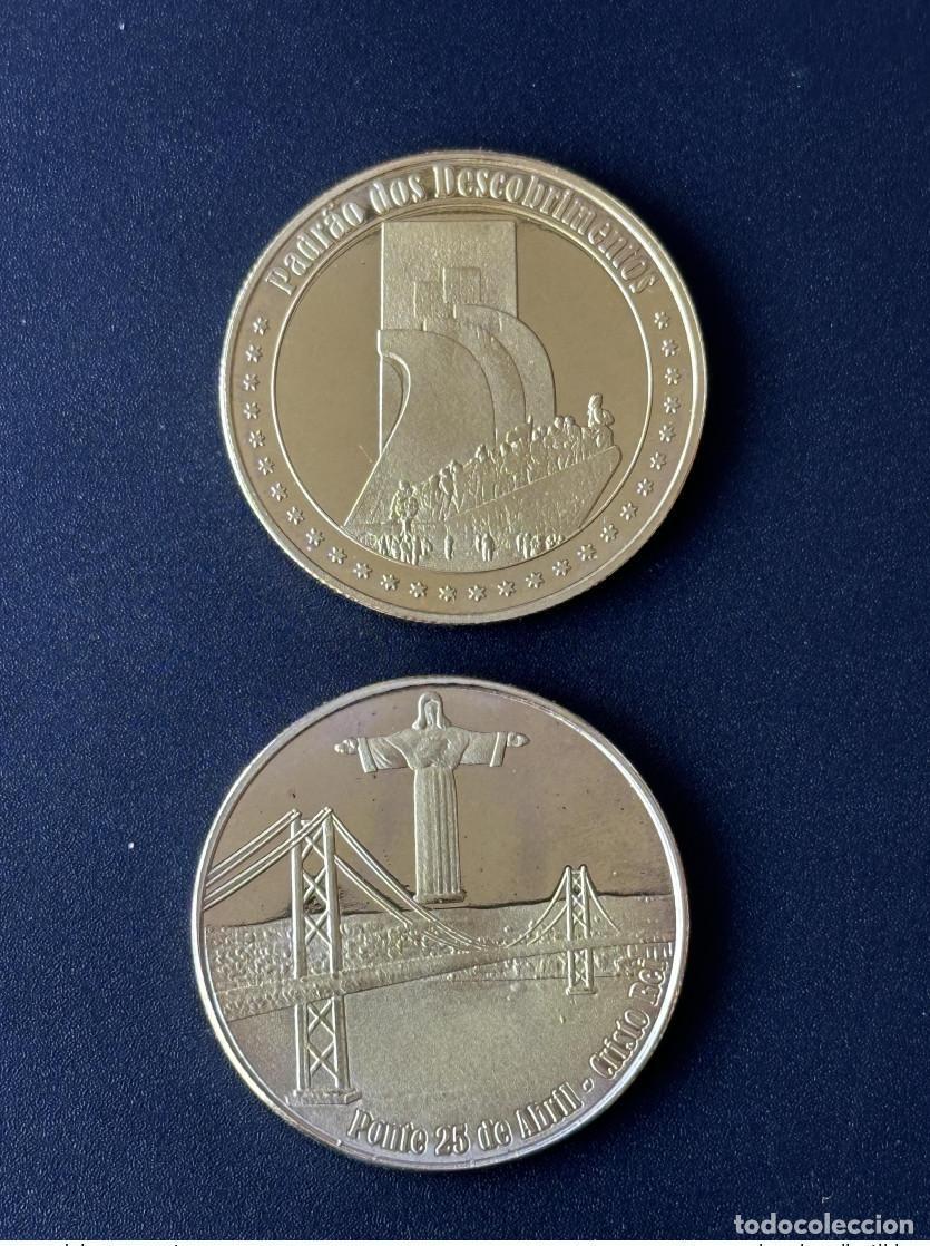 Medallas tem&aacute;ticas: Medalla de recuerdo Padrao dos Descobrimentos Ponte 25 Abril Cristo Rei Lisboa