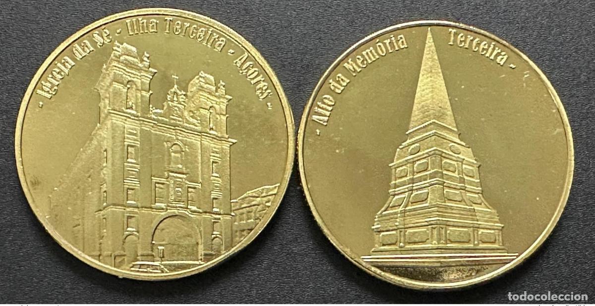 Medalhas tem&aacute;ticas: Medalla recuerdo 'Igreja da S&eacute; - Alto da Memoria - Terceira Azores'