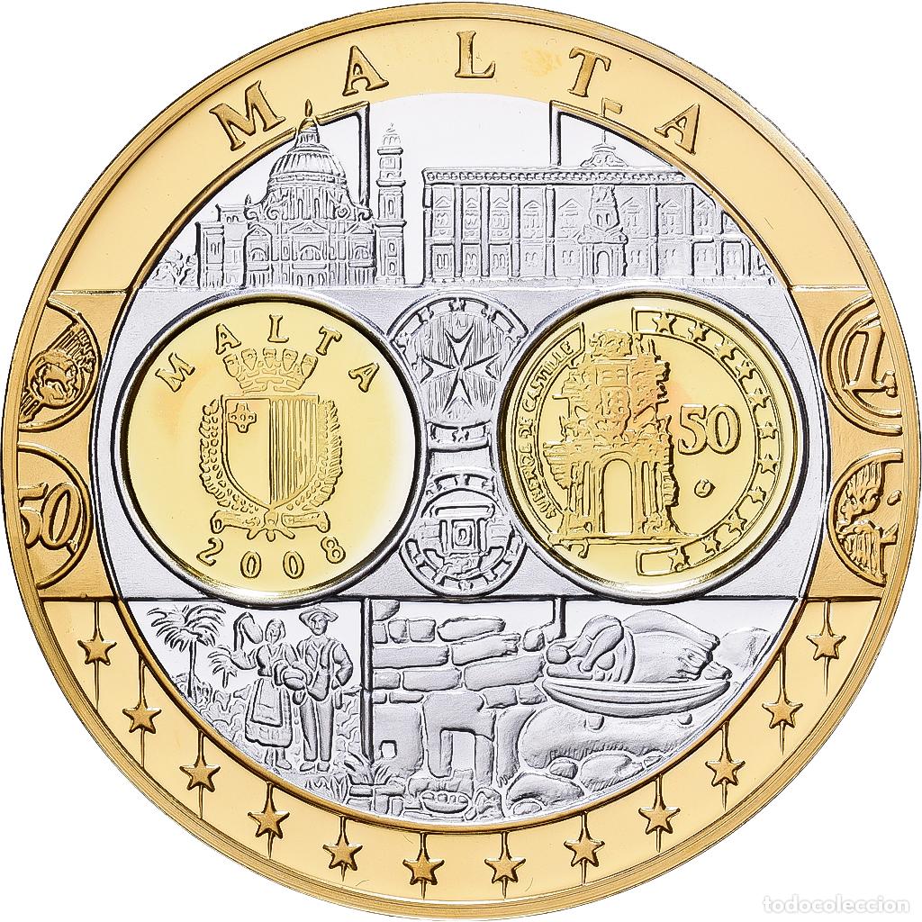 Medallas tem&aacute;ticas: [#1529926] Malta, medalla, Europa, Plata, FDC