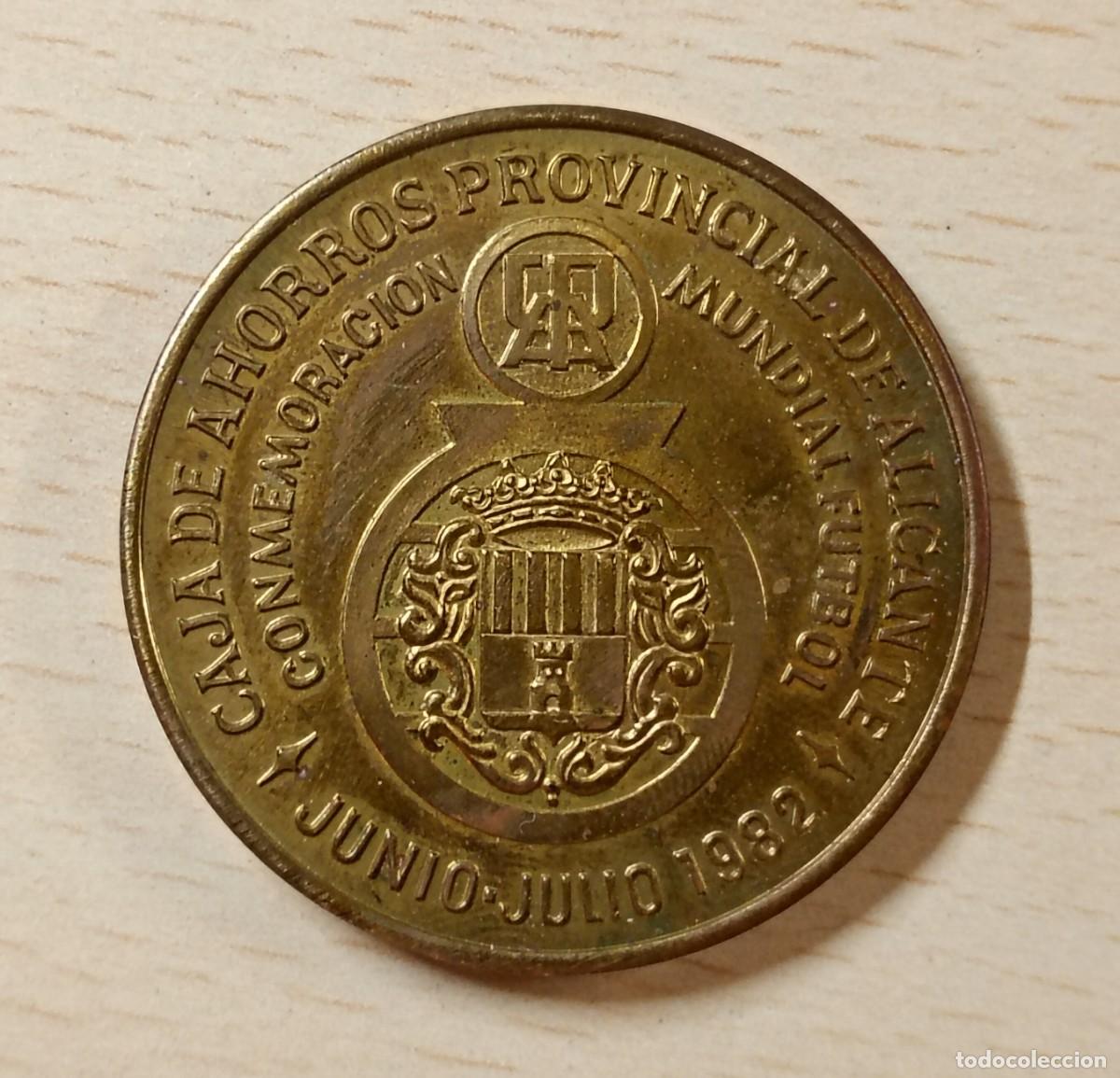 Medallas tem&aacute;ticas: MEDALLA CAJA DE AHORROS PROVINCIAL DE ALICANTE 1982, SEDE MUNDIAL DE FUTBOL