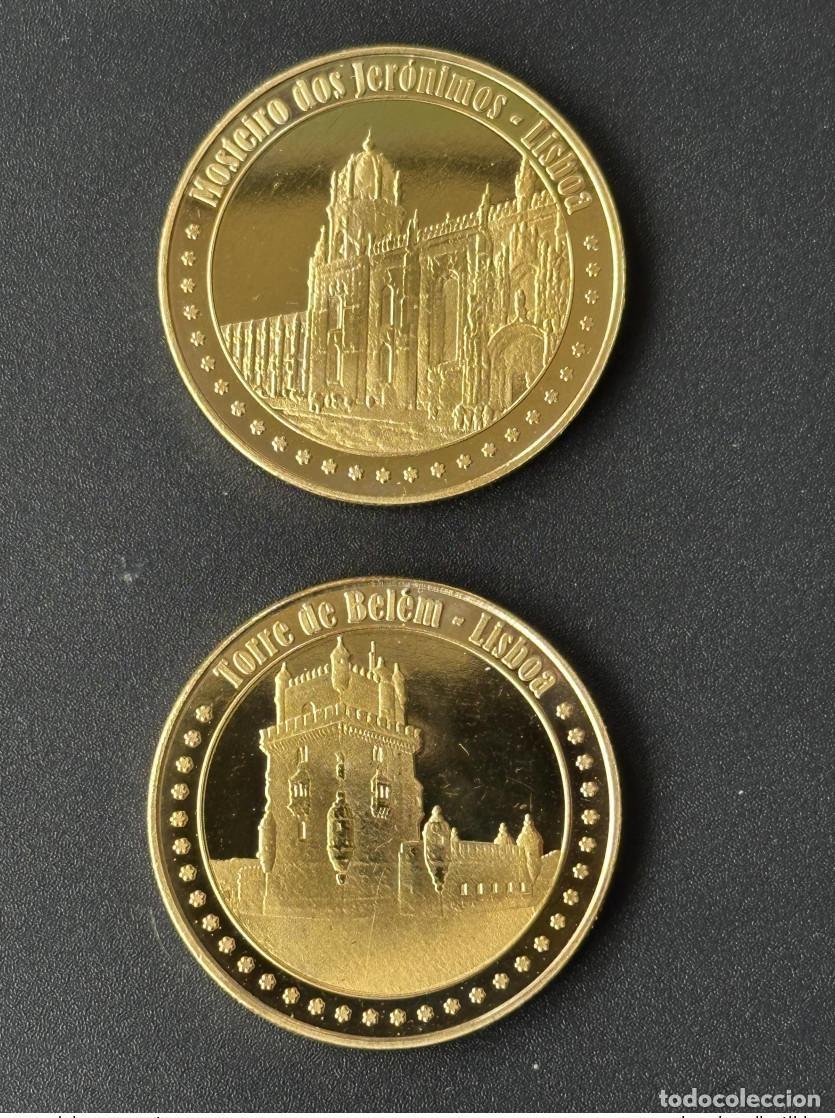 Medallas tem&aacute;ticas: Medalla de recuerdo la Torre Bel&eacute;m - Mosteiro dos Jeronimos Lisboa