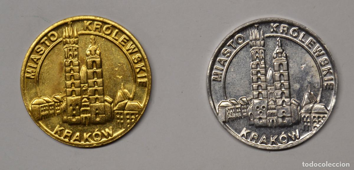 Medallas tem&aacute;ticas: POLONIA - LOTE DE 2 MEDALLAS CRACOVIA 2013 - MIASTO KROLEWSKIE - KRAK&Oacute;W - LOTE 0361