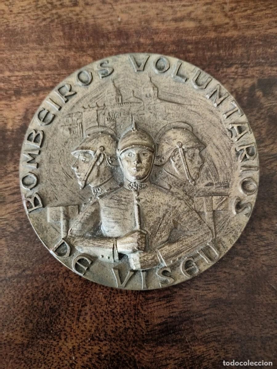 Medallas tem&aacute;ticas: Bombeiros Voluntarios de Viseu, Portugal. Bomberos.