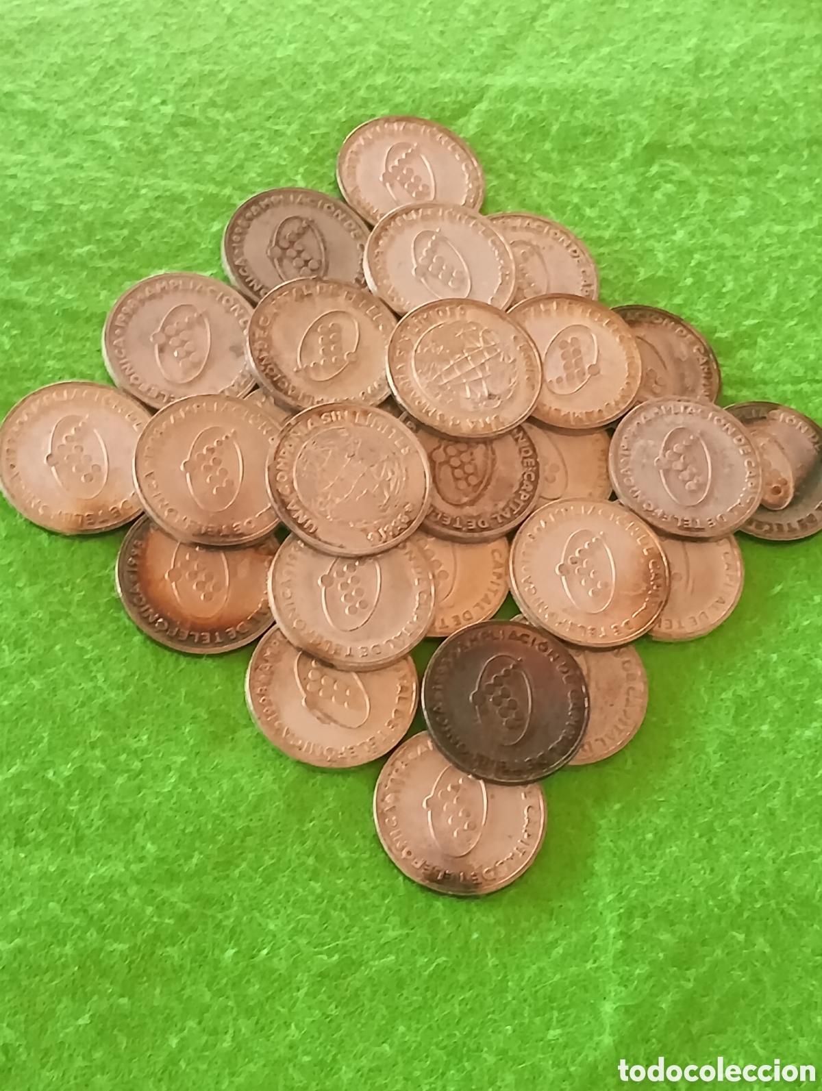 Medallas tem&aacute;ticas: 27 Fichas monedas telef&oacute;nica.