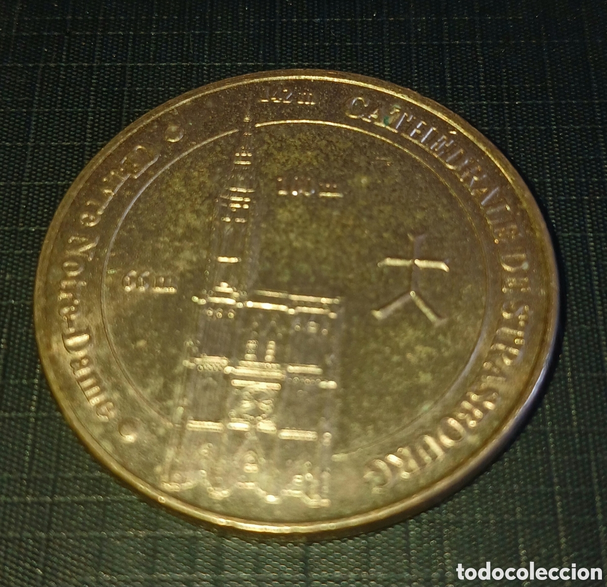 Medallas tem&aacute;ticas: Moneda Token Medalla Jeton Tur&iacute;stico Monnaie De Paris 2010 - Catedral De Estrasburgo (Cath&eacute;drale De