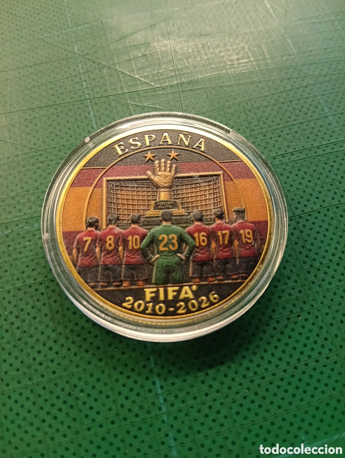 Medallas tem&aacute;ticas: Moneda Espa&ntilde;a campeona del mundo de f&uacute;tbol &rdquo;Copa&rdquo;.