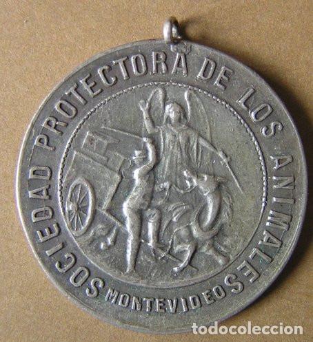 Medallas tem&aacute;ticas: MEDALLA DE LA SOCIEDAD PROTECTORA DE ANIMALES DE MONTEVIDEO (1902)