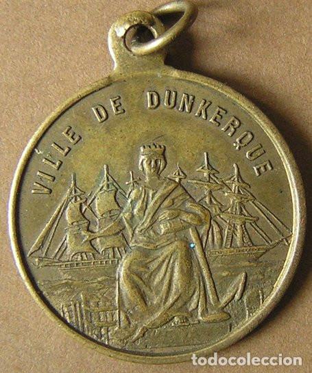 Medallas tem&aacute;ticas: MEDALLA DE LA COLOCACI&Oacute;N DE LA PRIMERA PIEDRA DE UNA D&Aacute;RSENA DE FLOTACI&Oacute;N - DUNKERQUE 1874