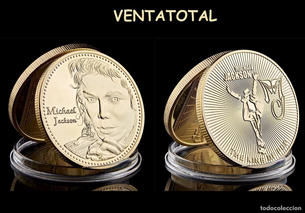Medallas tem&aacute;ticas: MEDALLA TIPO MONEDA ORO (HOMENAJE A MICHAEL JACKSON EL REY DEL POP )DENTRO LA DESCRIPCION COMPLETA