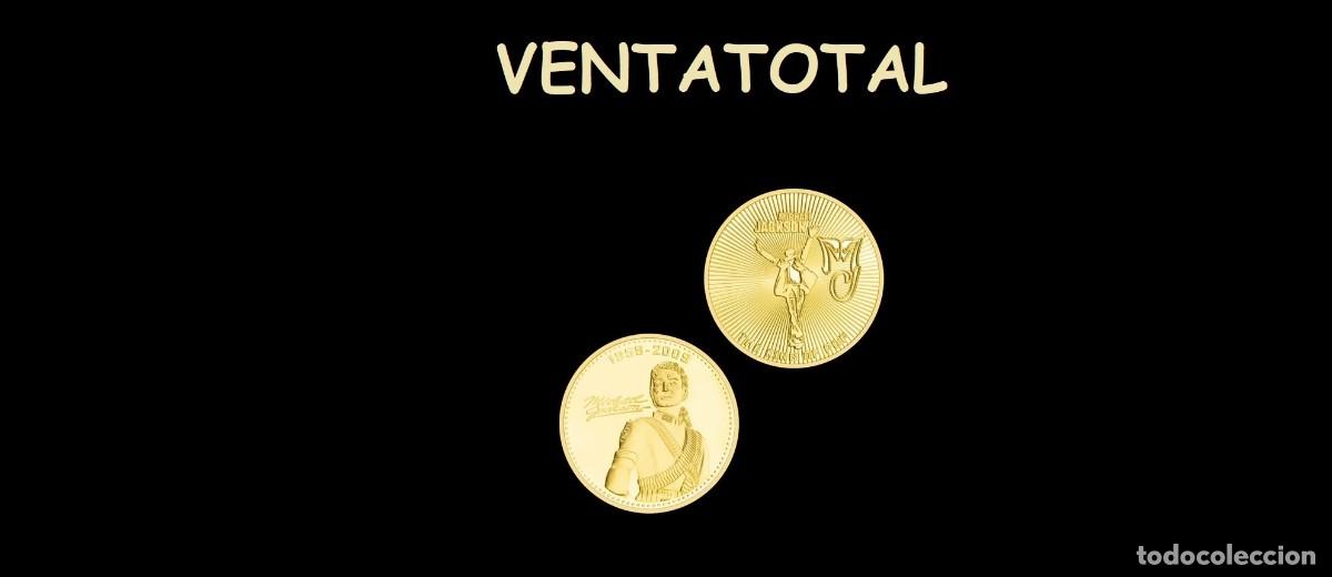 Medallas tem&aacute;ticas: MEDALLA TIPO MONEDA ORO (HOMENAJE A MICHAEL JACKSON EL REY DEL POP )DENTRO LA DESCRIPCION COMPLETA