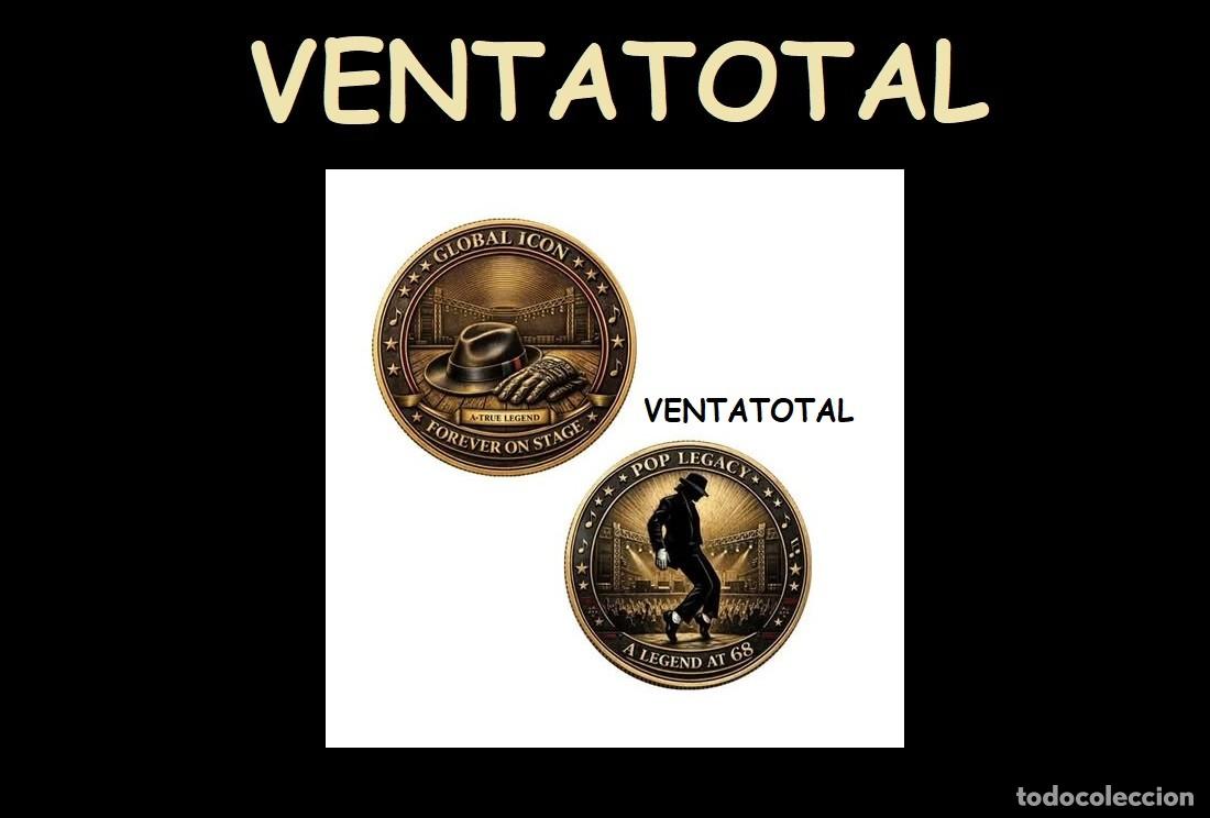 Medallas tem&aacute;ticas: MEDALLA TIPO MONEDA ORO (HOMENAJE A MICHAEL JACKSON EL REY DEL POP )DENTRO LA DESCRIPCION COMPLETA
