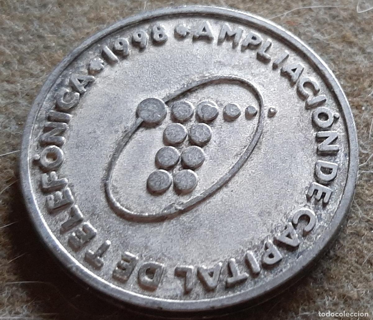 Medallas tem&aacute;ticas: MEDALLA AMPLIACION DE CAPITAL DE TELEFONICA - 1998 - UNA COMPA&Ntilde;IA SIN LIMITES