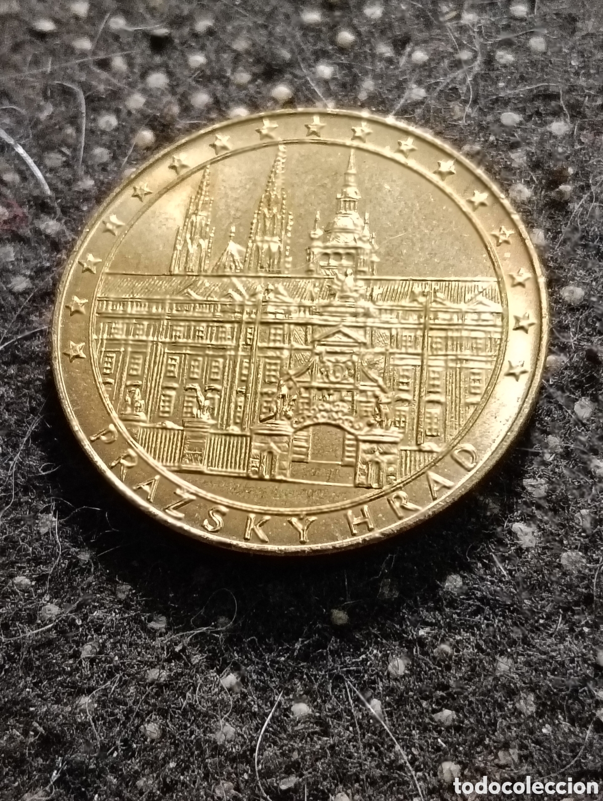 Medallas tem&aacute;ticas: REPUBLICA CHECA, CASTILLO DE PRAGA MEDALLA DORADA