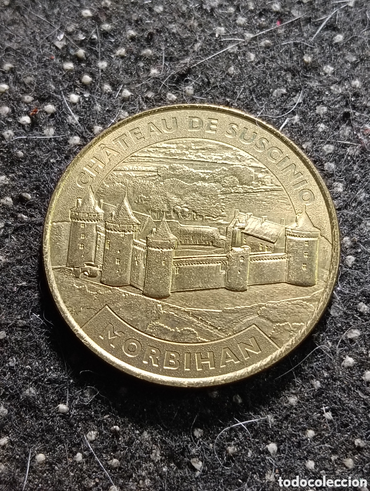 Medallas tem&aacute;ticas: Moneda de Par&iacute;s 2014 castillo de MORBIHAN Francia