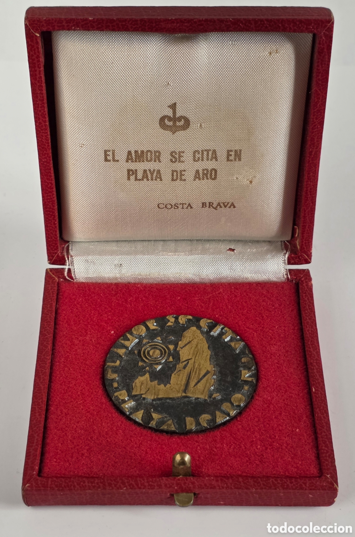 Medalhas tem&aacute;ticas: Medalla Campa&ntilde;a Publi Amor Cita Playa Aro Joyer&iacute;a Bisbe 1964 Costa Brava Platja d'Aro Cavall Bernat