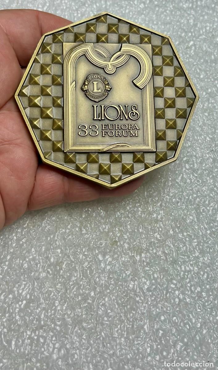 Medallas tem&aacute;ticas: 4268.Medalla conmemorativa del 33&ordm; Europa Forum de asociaci&oacute;n Lions Club International Lisboa 1987
