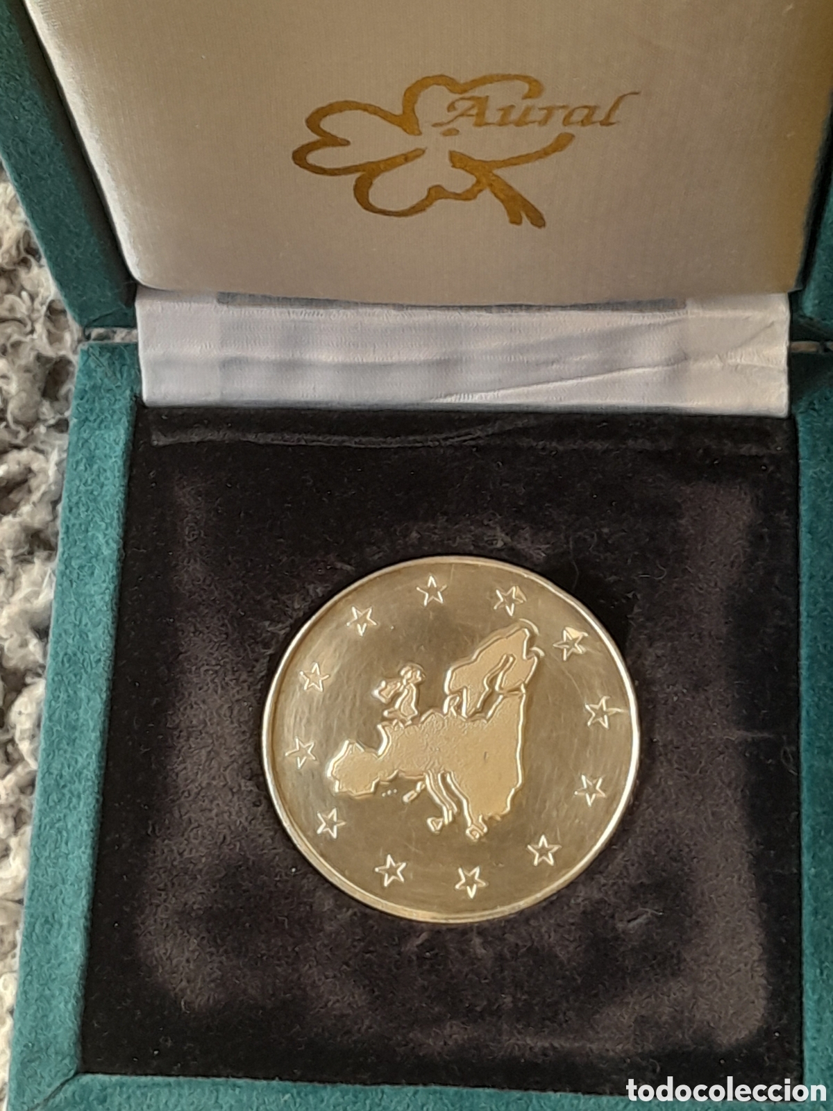 Medallas tem&aacute;ticas: Medalla moneda Plata 12 Euros Espa&ntilde;a 2010 - Presidencia , estuche oficial
