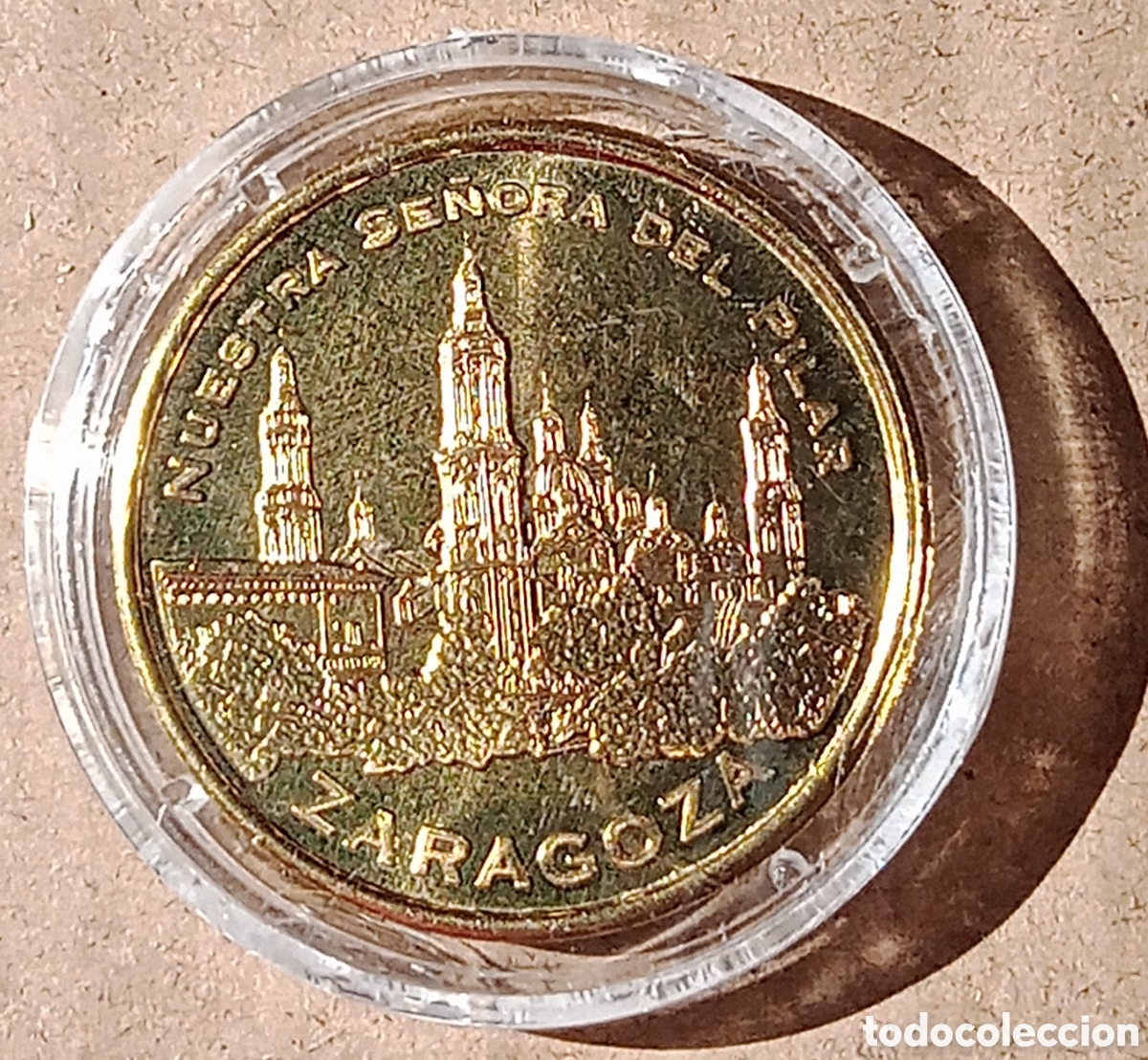 Medallas tem&aacute;ticas: Medalla Nuestra Se&ntilde;ora del Pilar - Zaragoza - Arag&oacute;n - encapsula.