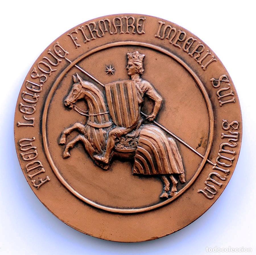 Medallas tem&aacute;ticas: Spain-Jaime I 700 a&ntilde;os de la conquista de Valencia 1276-1976 SC/UNC Bronce 225 g