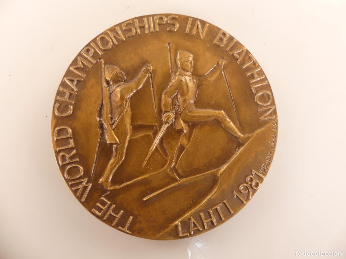M&eacute;dailles th&eacute;matiques: MEDALLA - THE WORLD CHAMPIONSHIPS IN BIATHLON LAHTI 1981