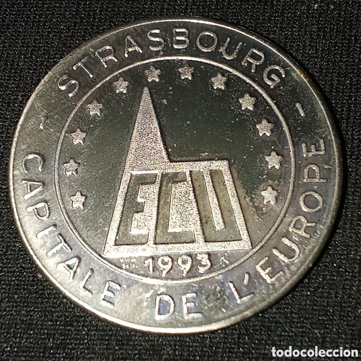 Medallas tem&aacute;ticas: Medalla de 1 Ecu de 1993 de Estrasburgo