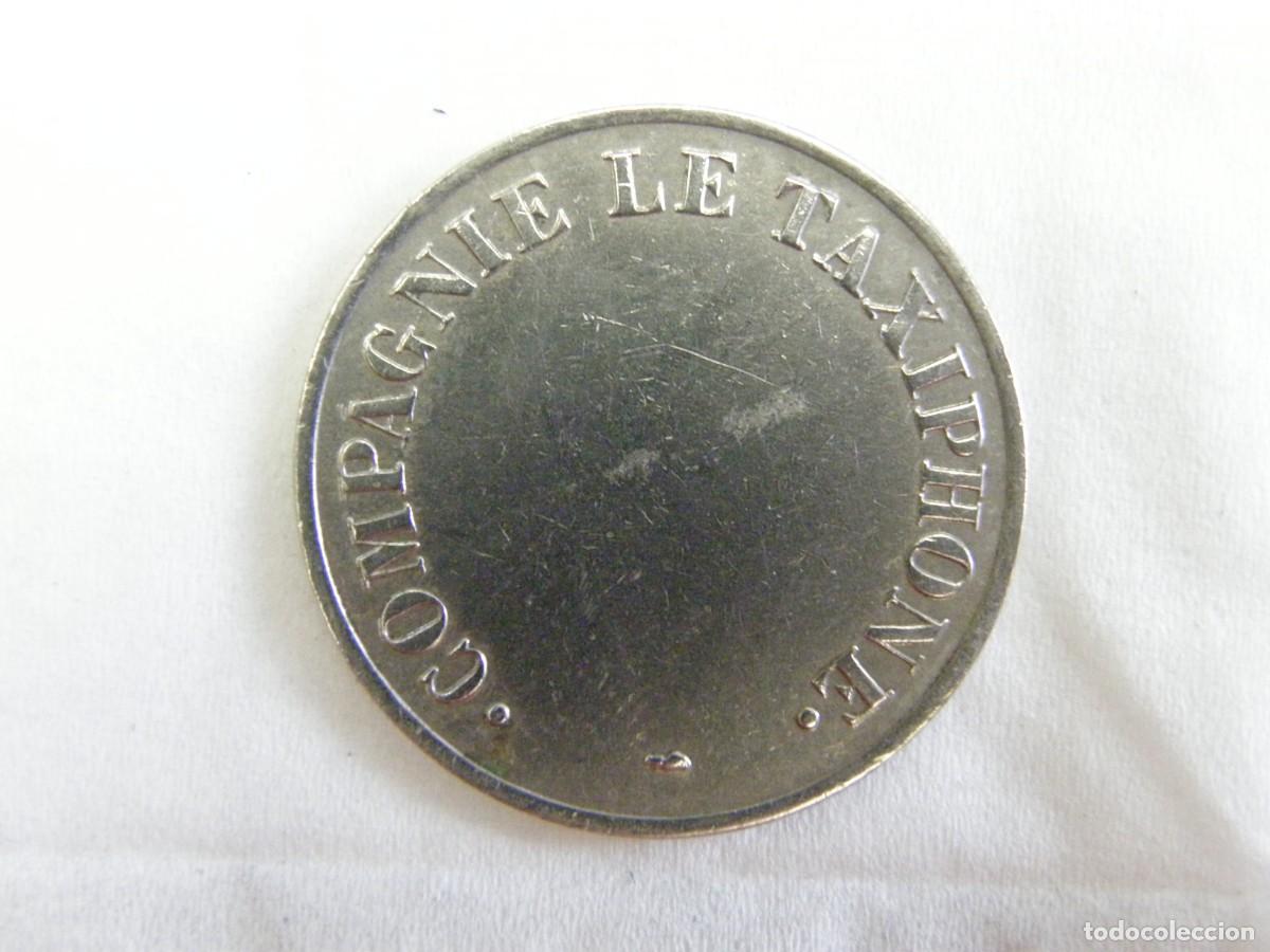 Medallas tem&aacute;ticas: TOKEN TEL&Eacute;FONO Francia 1947-1955 &ndash; Le Taxiphone &ndash; 24 mm &ndash; Ceca Par&iacute;s (cuerno abundancia)