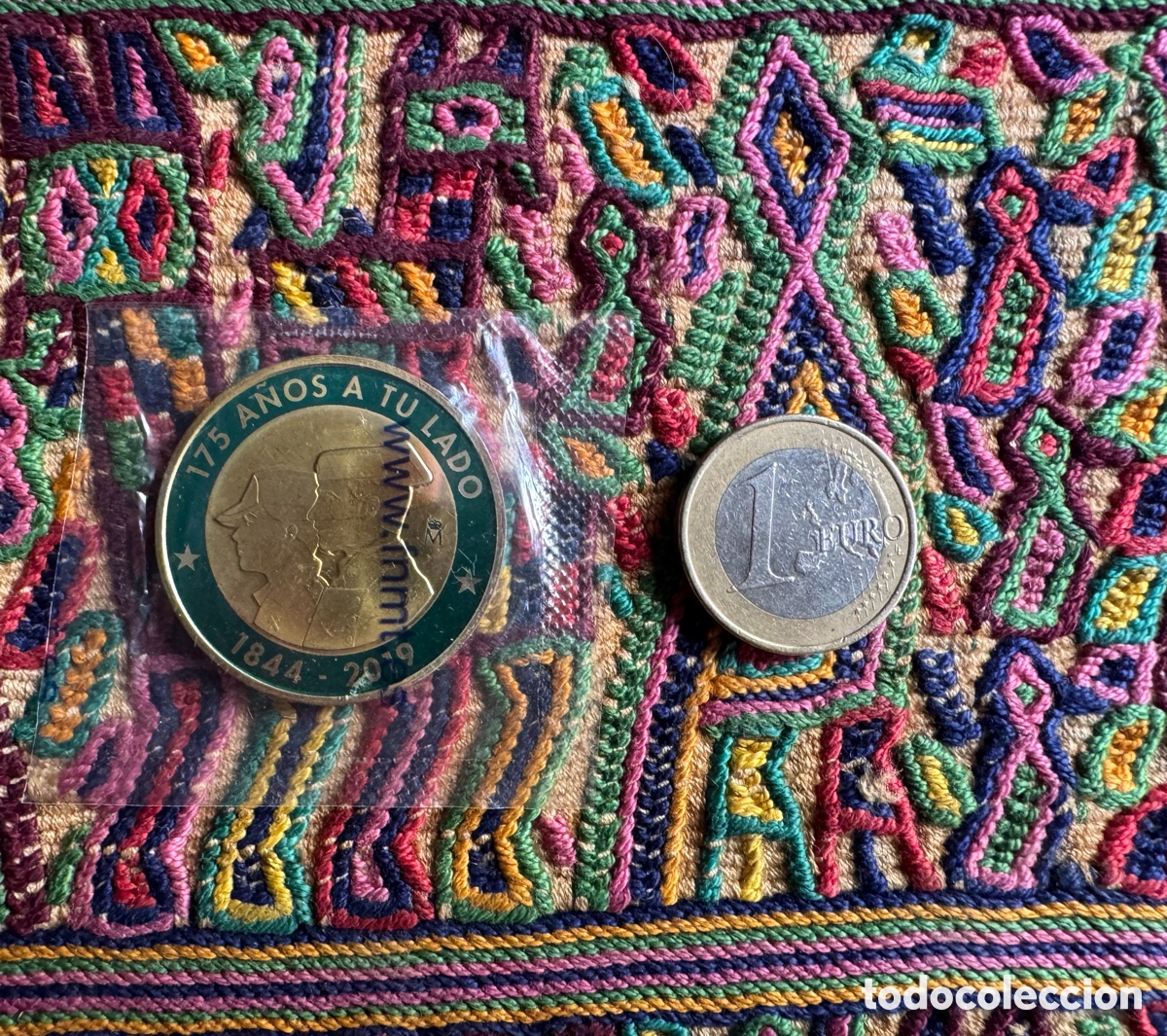 Medallas tem&aacute;ticas: Moneda medalla conmemorativa Guardia Civil