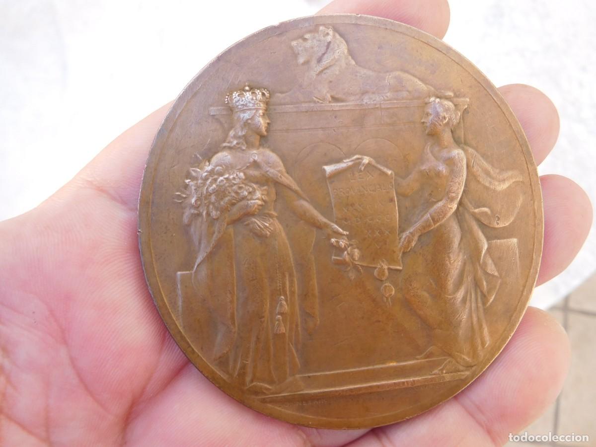 Medallas tem&aacute;ticas: Medalla de bronce. Aniversario B&eacute;lgica 1836 1936. Bonnetain