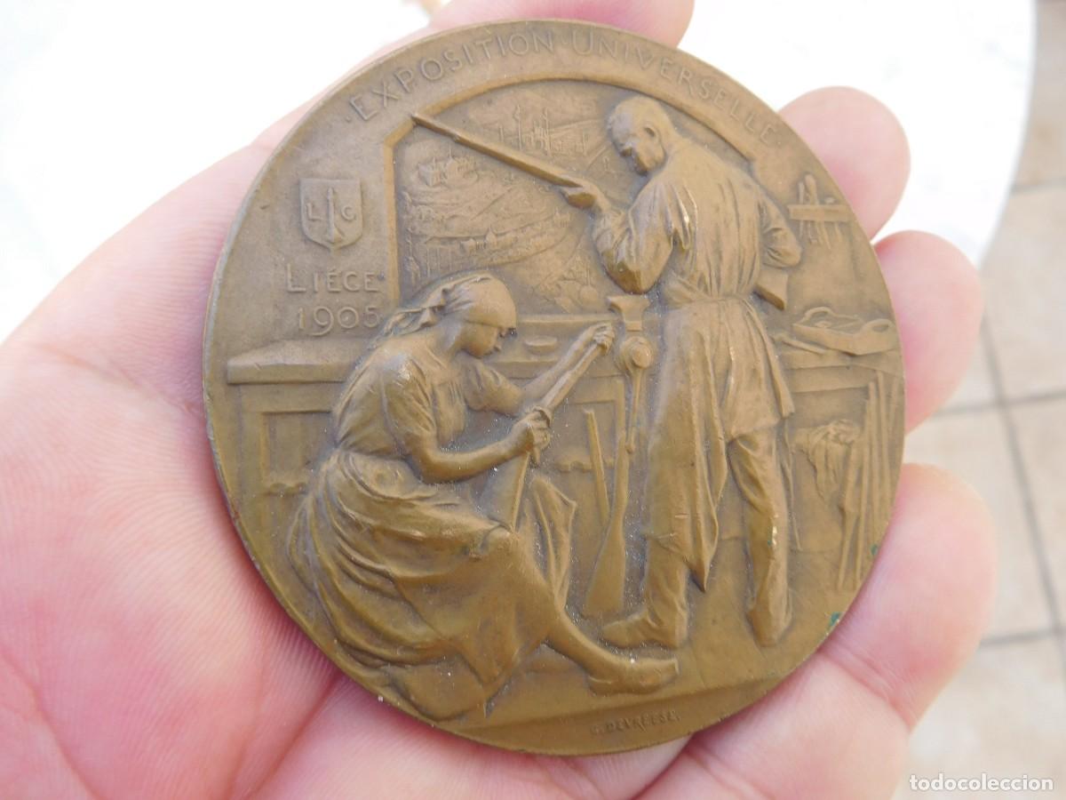 M&eacute;dailles th&eacute;matiques: Medalla de bronce. Exposition universelle Liege 1905. G. Devreese